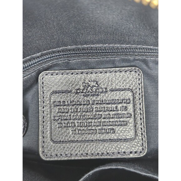 Coach Mini Cora Domed Satchel Bi Color Leather F34517 Midnight Blue W/ Wristlet - Picture 7 of 16